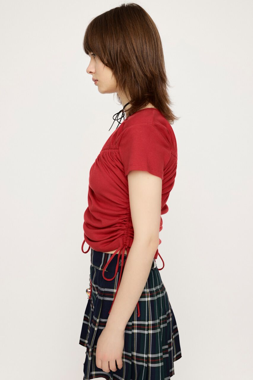 SLY「DROST GATHER COMPACT トップス」|Tシャツ・カットソー|