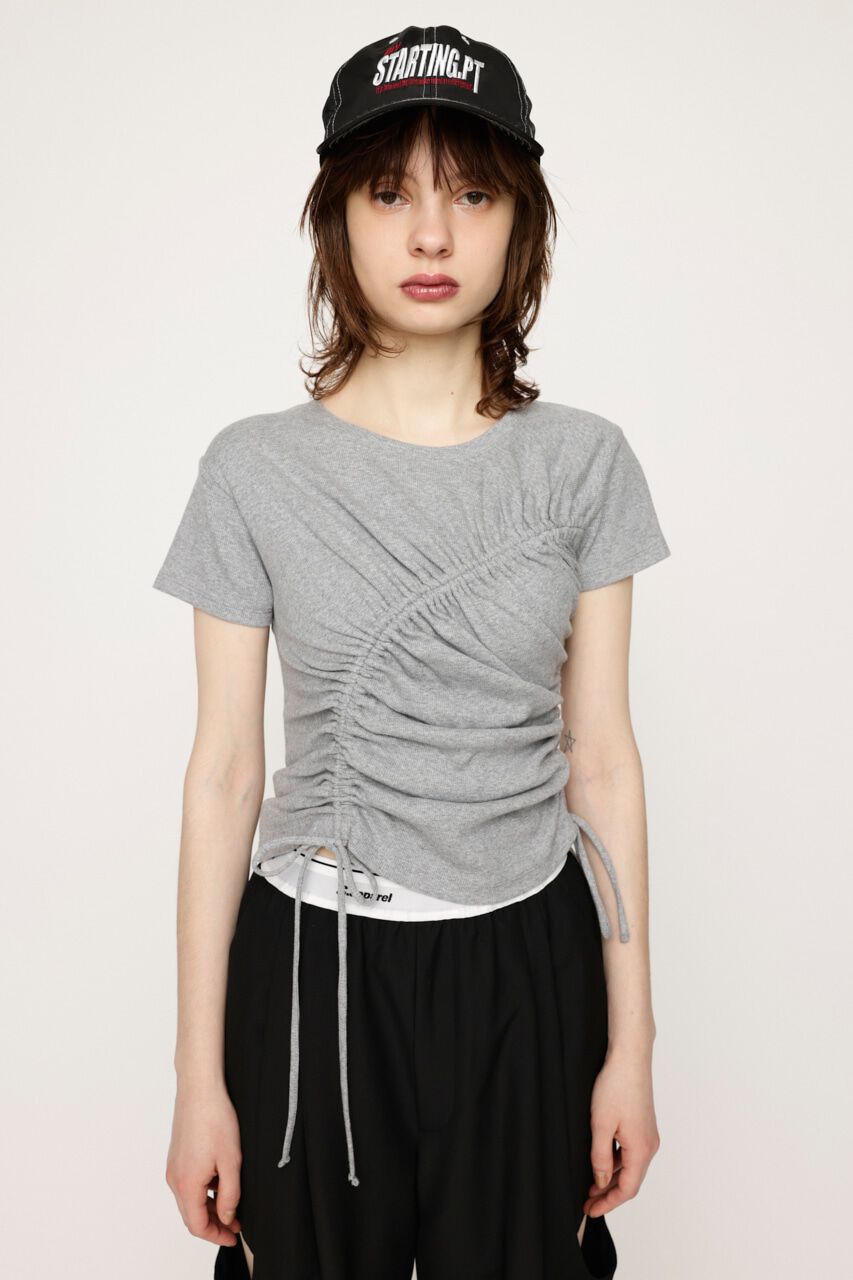 SLY「DROST GATHER COMPACT トップス」|Tシャツ・カットソー|