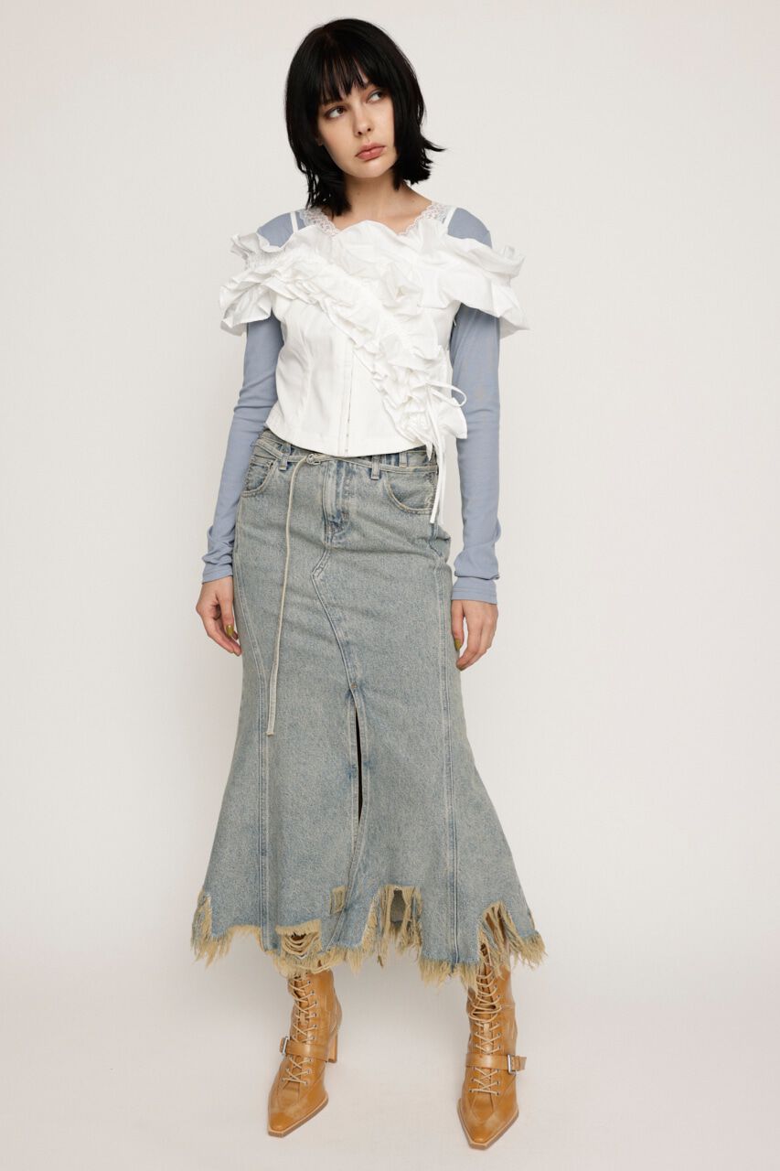 SLY「DESIGN SHOULDER コルセット」|キャミソール|