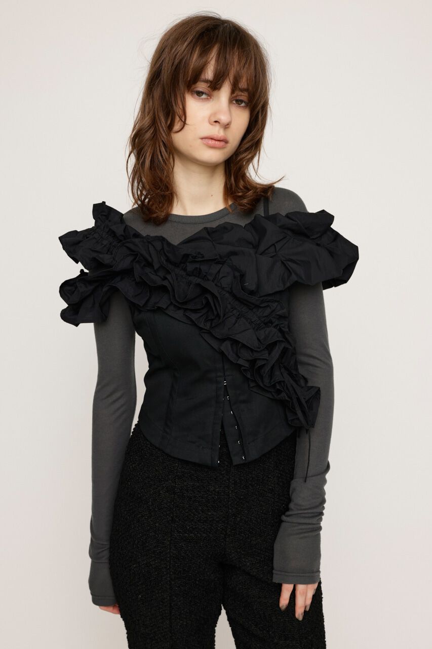 SLY「DESIGN SHOULDER コルセット」|キャミソール|