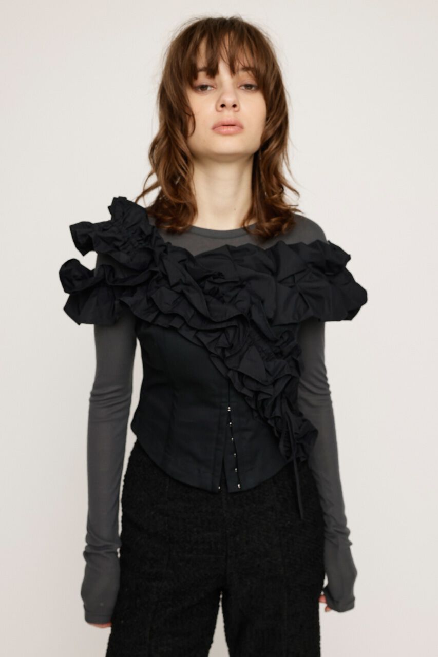 SLY「DESIGN SHOULDER コルセット」|キャミソール|