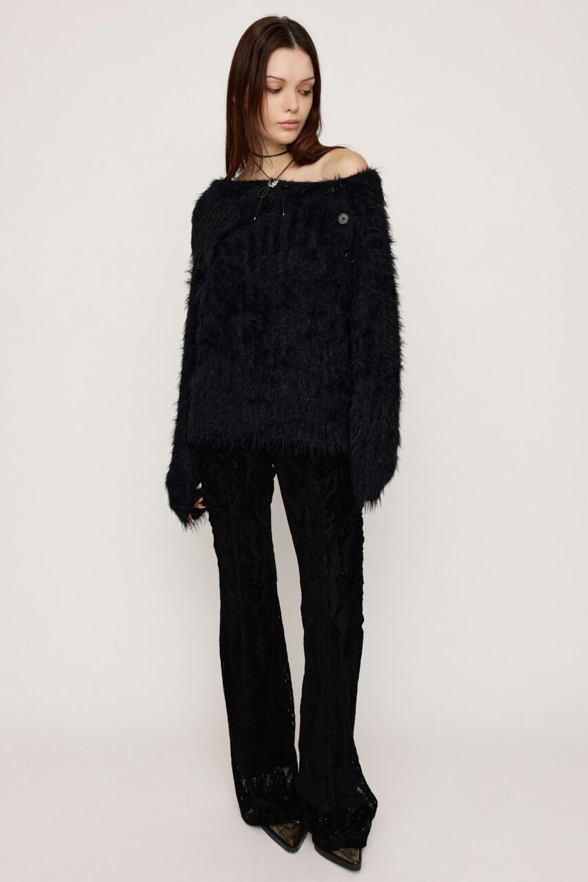 SLY「SIDE BUTTON SHAGGY チュニック」|ニット・セーター|