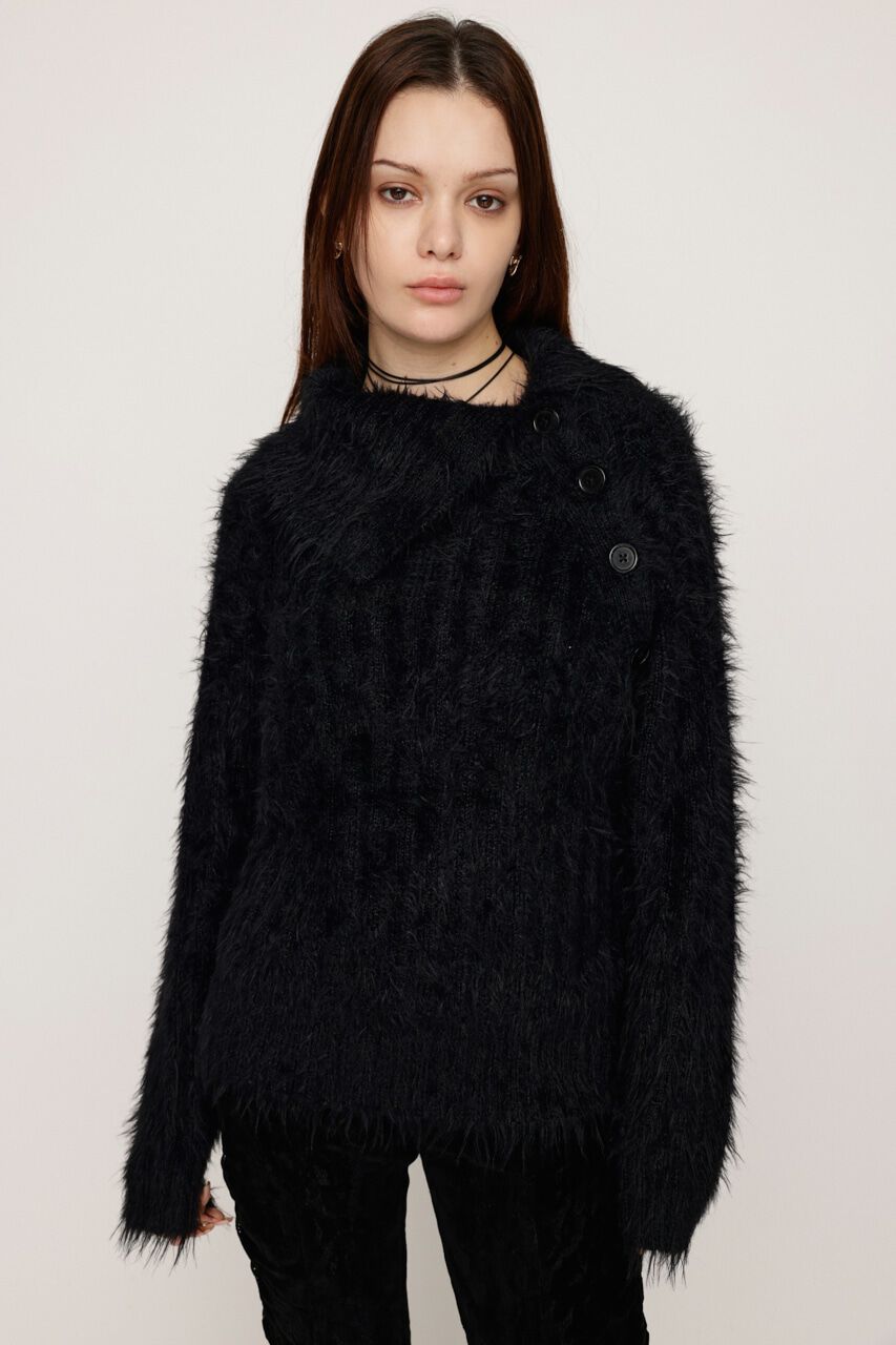 SLY「SIDE BUTTON SHAGGY チュニック」|ニット・セーター|