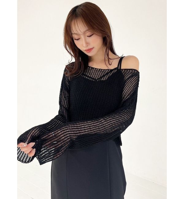 RESEXXY「メッシュルーズトップス」|ニット・セーター|