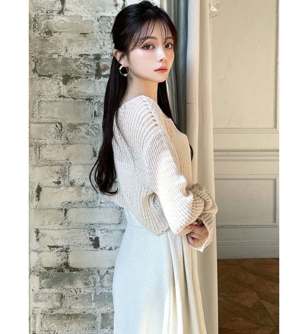 RESEXXY「メッシュルーズトップス」|ニット・セーター|