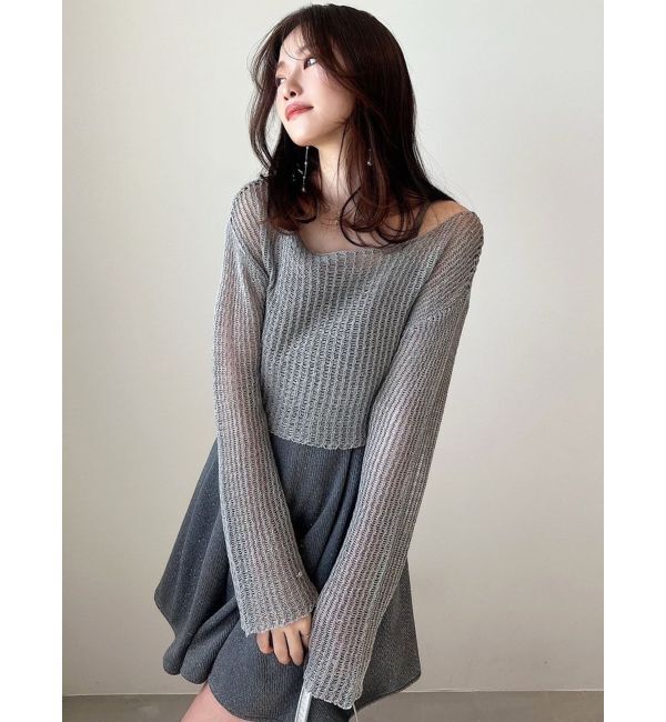 RESEXXY「メッシュルーズトップス」|ニット・セーター|