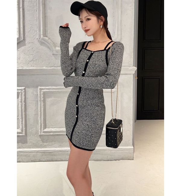 RESEXXY「メランジタイトミニニットワンピース」|ワンピース|