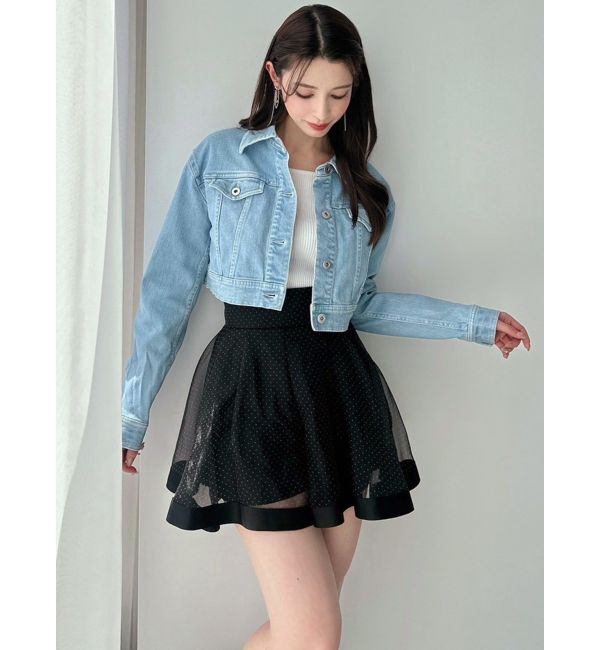 RESEXXY「デニムショートジャケット【セットアップ着用可能】」|デニムジャケット|