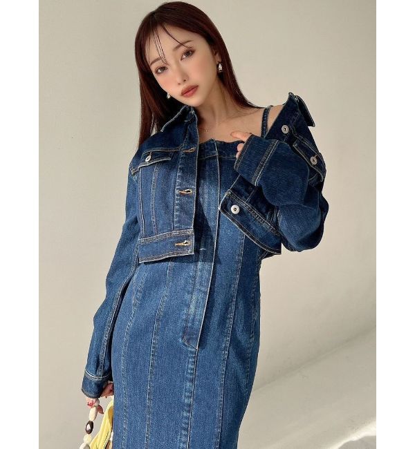 RESEXXY「デニムショートジャケット【セットアップ着用可能】」|デニムジャケット|