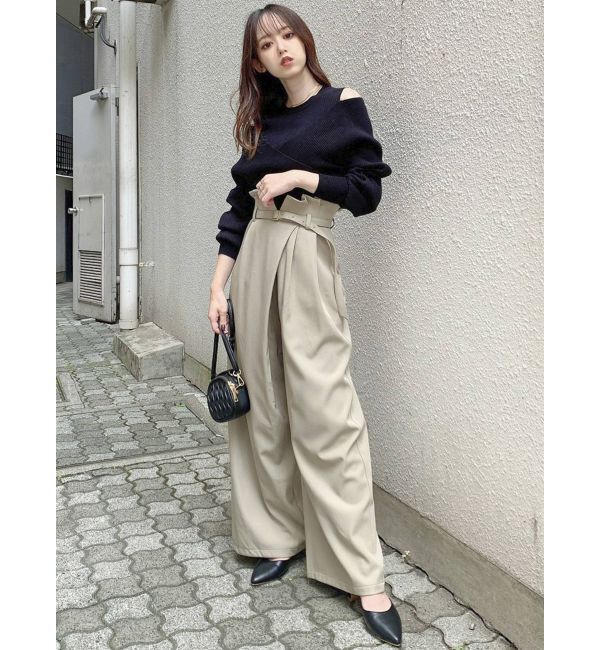 dazzlin「ラップデザインワイドパンツ」|その他|