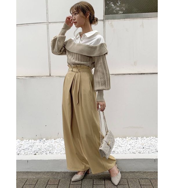 dazzlin「ラップデザインワイドパンツ」|その他|