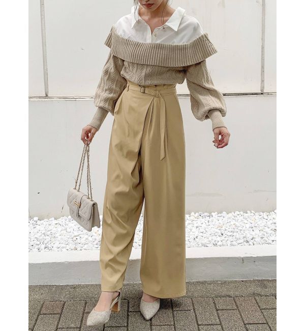 dazzlin「ラップデザインワイドパンツ」|その他|