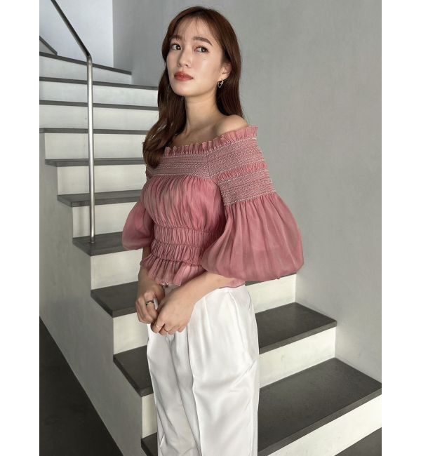 dazzlin「オフショルフェミニックトップス」|シャツ・ブラウス|