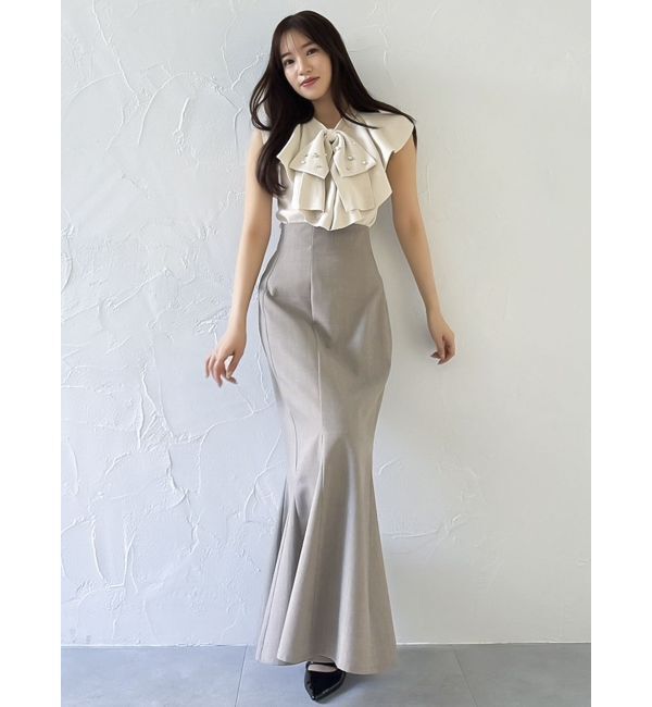 dazzlin「ビッグラッフルタイニット」|ニット・セーター|