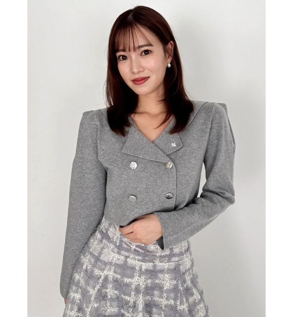 dazzlin「【POLO BCSコラボ】テーラーカラーニットトップス ※BROWN WEB限定カラー」|ニット・セーター|