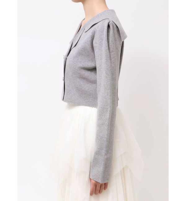 dazzlin「【POLO BCSコラボ】テーラーカラーニットトップス ※BROWN WEB限定カラー」|ニット・セーター|