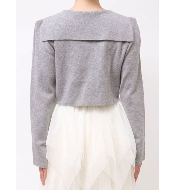 dazzlin「【POLO BCSコラボ】テーラーカラーニットトップス ※BROWN WEB限定カラー」|ニット・セーター|