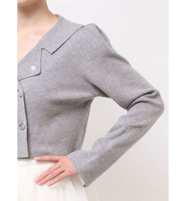 dazzlin「【POLO BCSコラボ】テーラーカラーニットトップス ※BROWN WEB限定カラー」|ニット・セーター|