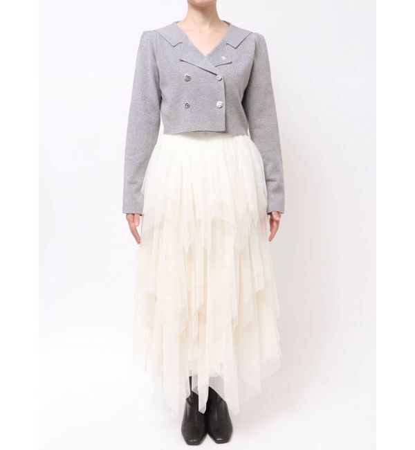 dazzlin「【POLO BCSコラボ】テーラーカラーニットトップス ※BROWN WEB限定カラー」|ニット・セーター|