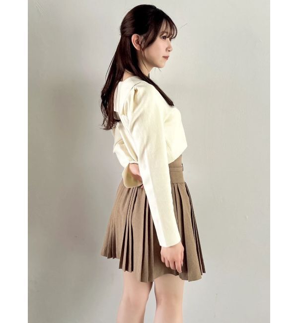 dazzlin「【POLO BCSコラボ】テーラーカラーニットトップス ※BROWN WEB限定カラー」|ニット・セーター|