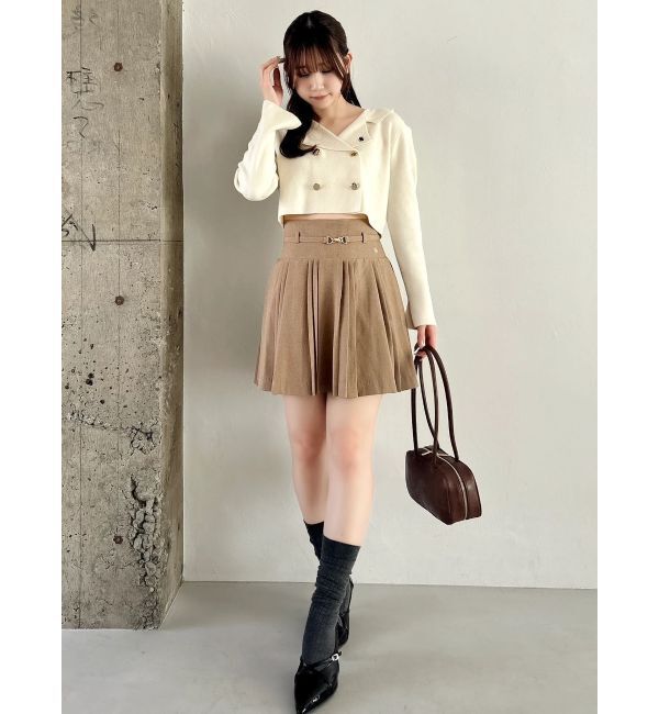 dazzlin「【POLO BCSコラボ】テーラーカラーニットトップス ※BROWN WEB限定カラー」|ニット・セーター|