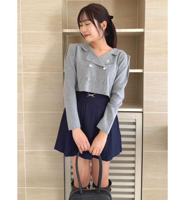 dazzlin「【POLO BCSコラボ】テーラーカラーニットトップス ※BROWN WEB限定カラー」|ニット・セーター|