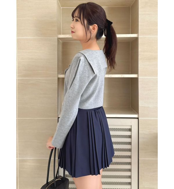 dazzlin「【POLO BCSコラボ】テーラーカラーニットトップス ※BROWN WEB限定カラー」|ニット・セーター|