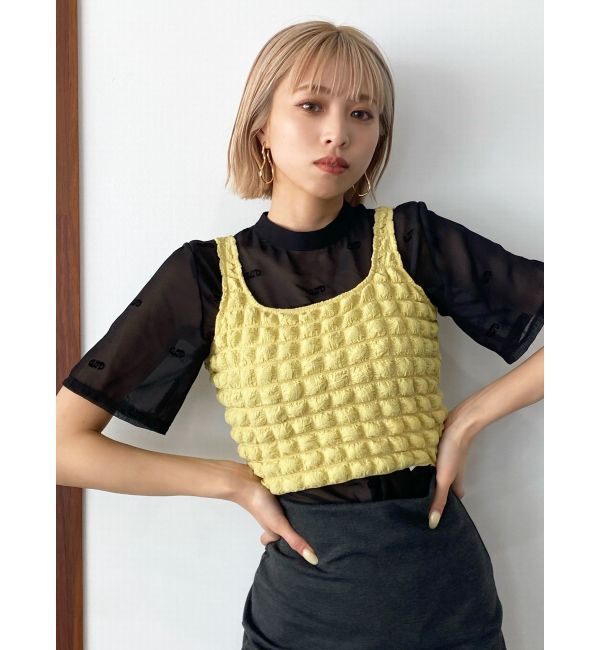 EMODA「3Dコンパクトトップ」|タンクトップ|