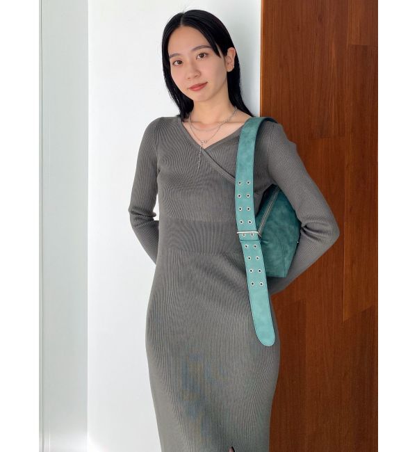 EMODA「カシュクールリブスリットワンピース」|ワンピース|