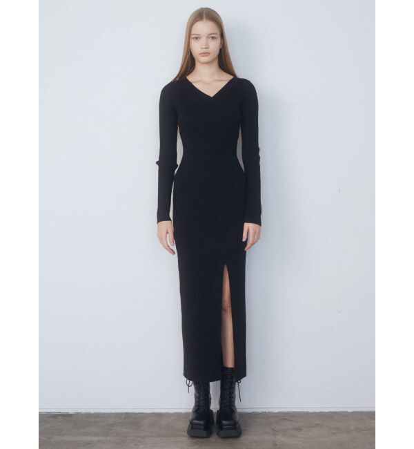 EMODA「カシュクールリブスリットワンピース」|ワンピース|