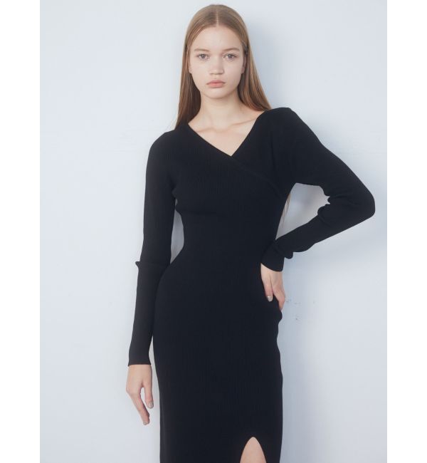 EMODA「カシュクールリブスリットワンピース」|ワンピース|