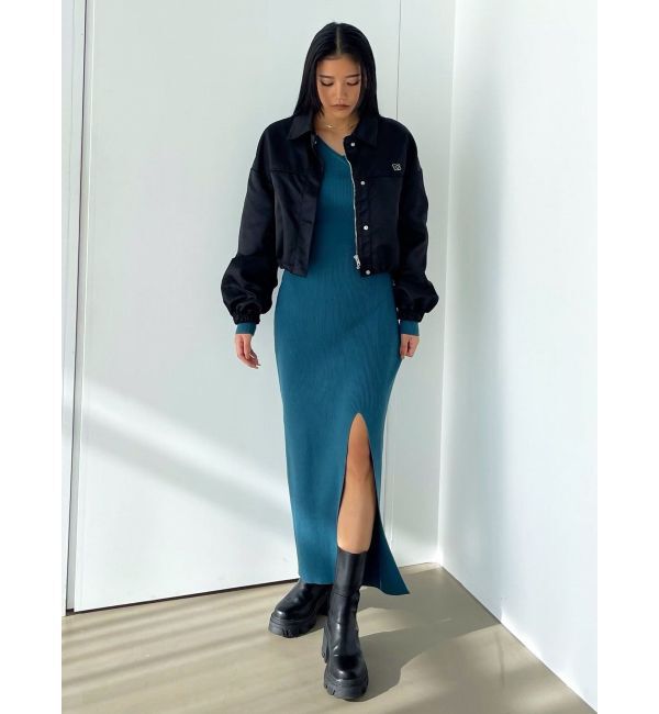 EMODA「カシュクールリブスリットワンピース」|ワンピース|