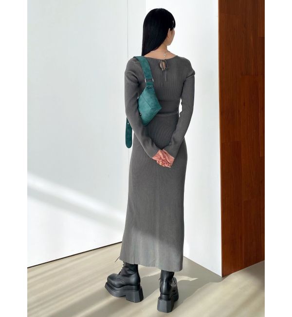 EMODA「カシュクールリブスリットワンピース」|ワンピース|