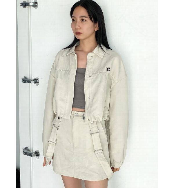 EMODA「ハングサスペンダーミニスカート」|スカート|