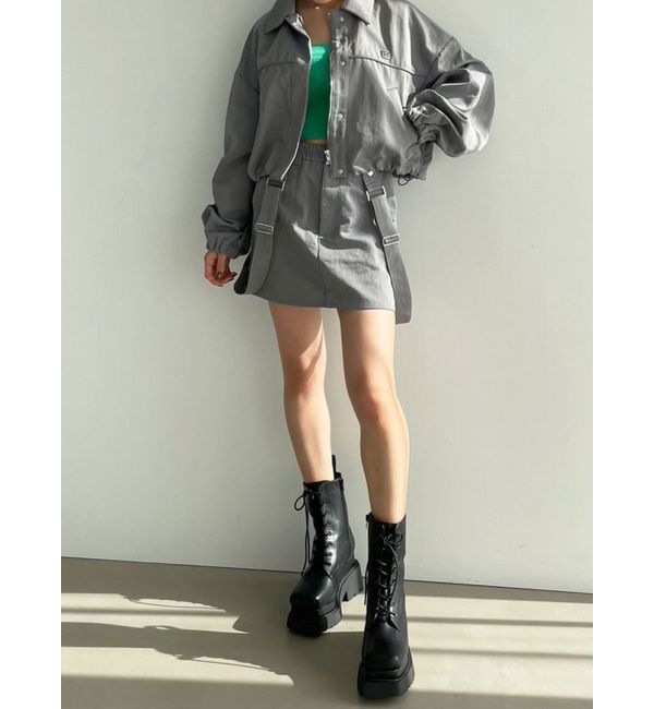 EMODA「ハングサスペンダーミニスカート」|スカート|