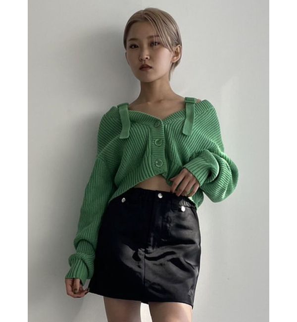 EMODA「ハングサスペンダーミニスカート」|スカート|