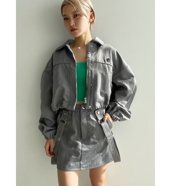 EMODA「ハングサスペンダーミニスカート」|スカート|