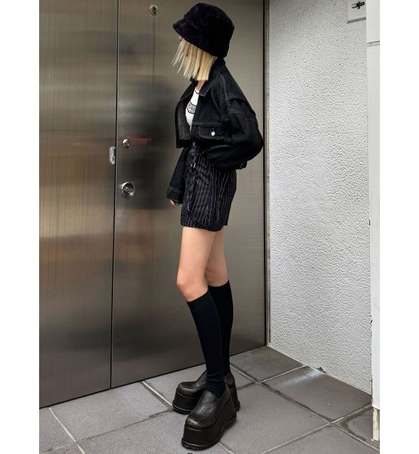 EMODA「ハングサスペンダーミニスカート」|スカート|