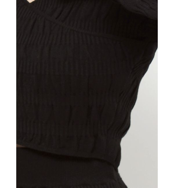 EMODA「シャーリングクロスニット」|ニット・セーター|