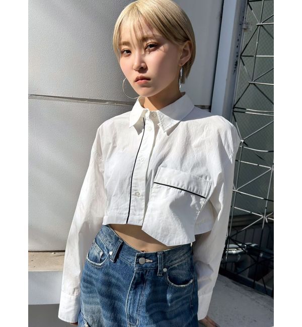 EMODA「2WAYオーバーシャツ」|シャツ・ブラウス|ホワイト