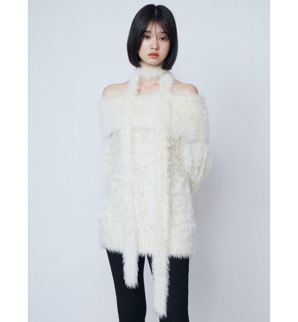 EMODA「オフショルダータイオーバーニット」|ニット・セーター|