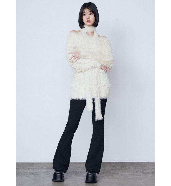 EMODA「オフショルダータイオーバーニット」|ニット・セーター|