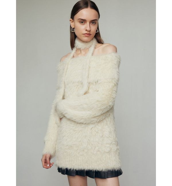 EMODA「オフショルダータイオーバーニット」|ニット・セーター|