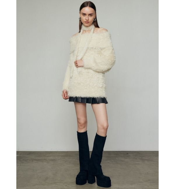 EMODA「オフショルダータイオーバーニット」|ニット・セーター|