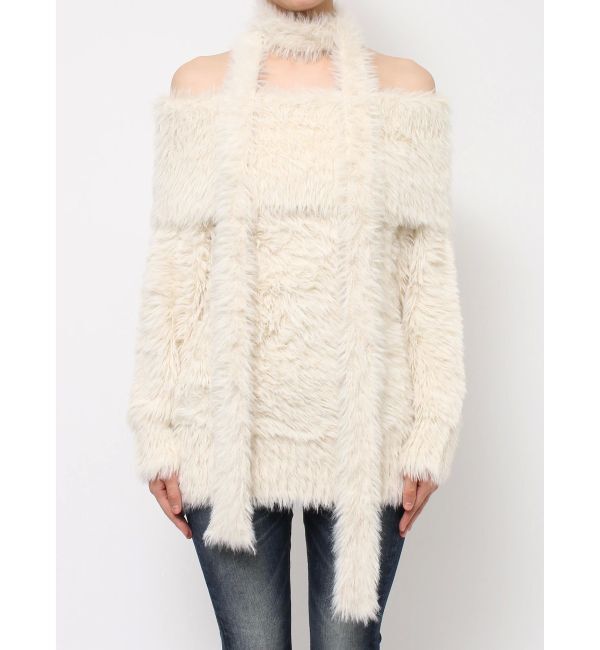 EMODA「オフショルダータイオーバーニット」|ニット・セーター|