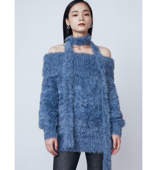 EMODA「オフショルダータイオーバーニット」|ニット・セーター|