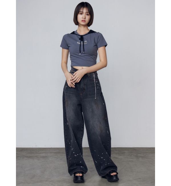 EMODA「ペインティングライクルーズジーンズ」|デニム|