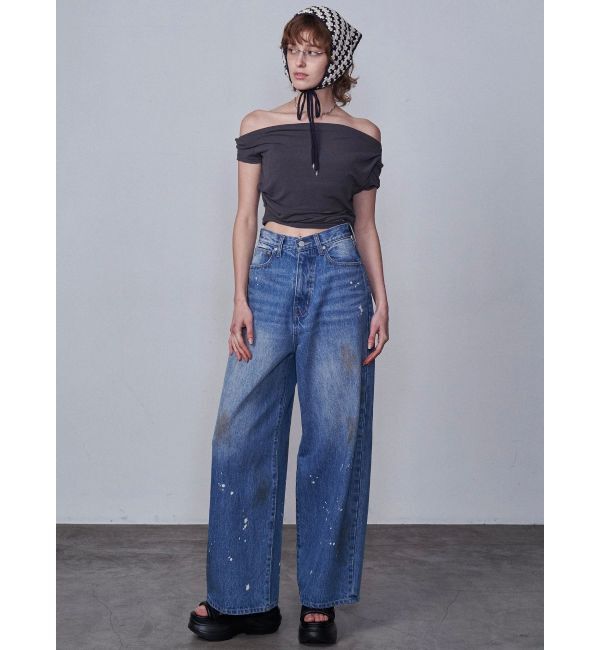 EMODA「ペインティングライクルーズジーンズ」|デニム|