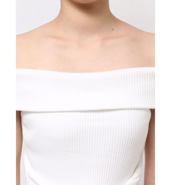 EMODA「リボンオフショルダートップ」|ニット・セーター|