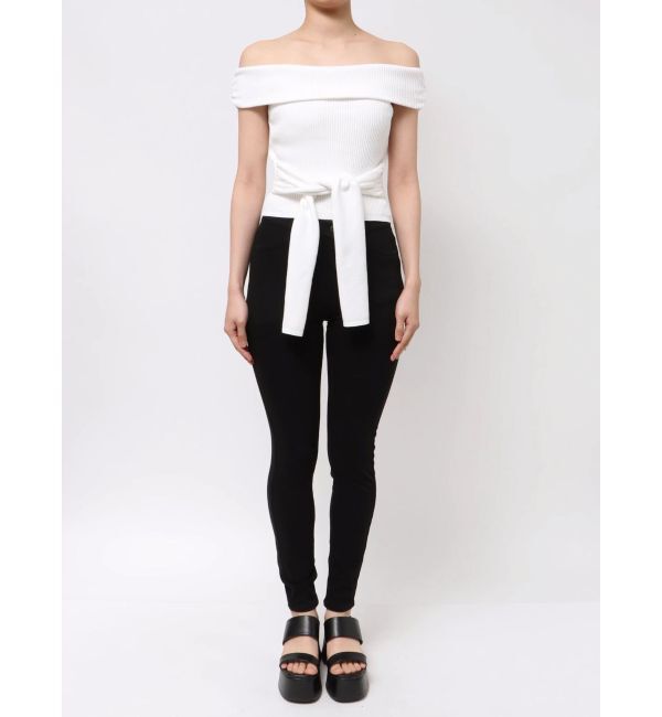 EMODA「リボンオフショルダートップ」|ニット・セーター|